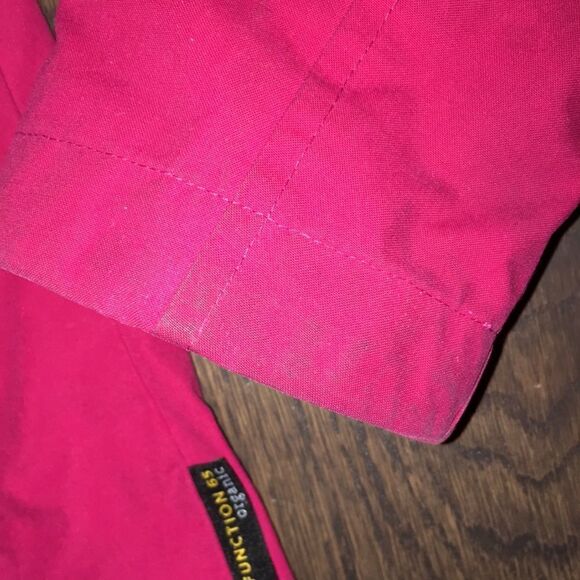 Pink Jack Wolfskin Womens Function 65 Organic Zip Hood Collar Hiking Jacket #899 - Picture 7 of 13